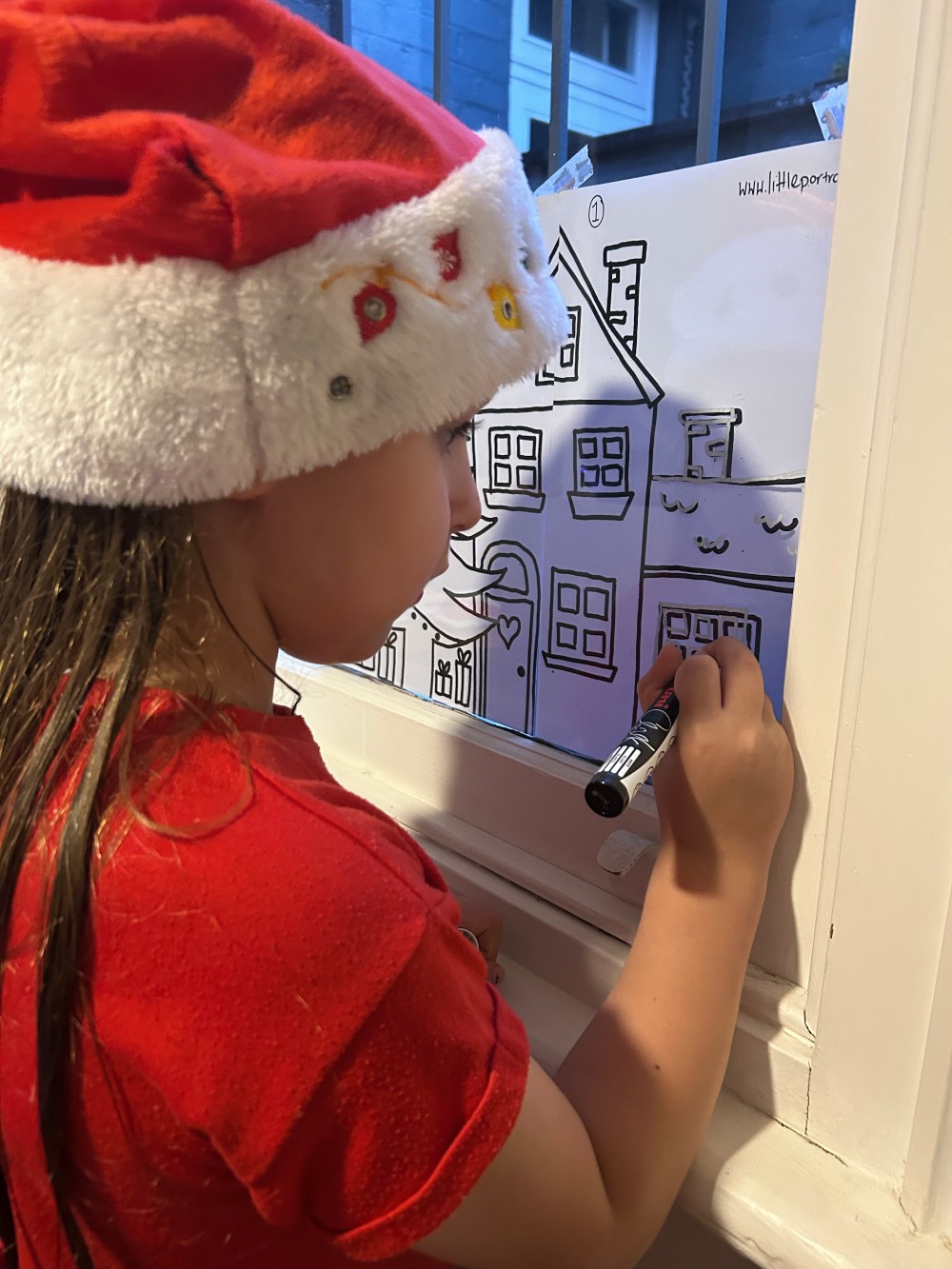 Handpainted watercolour image of a federation style home